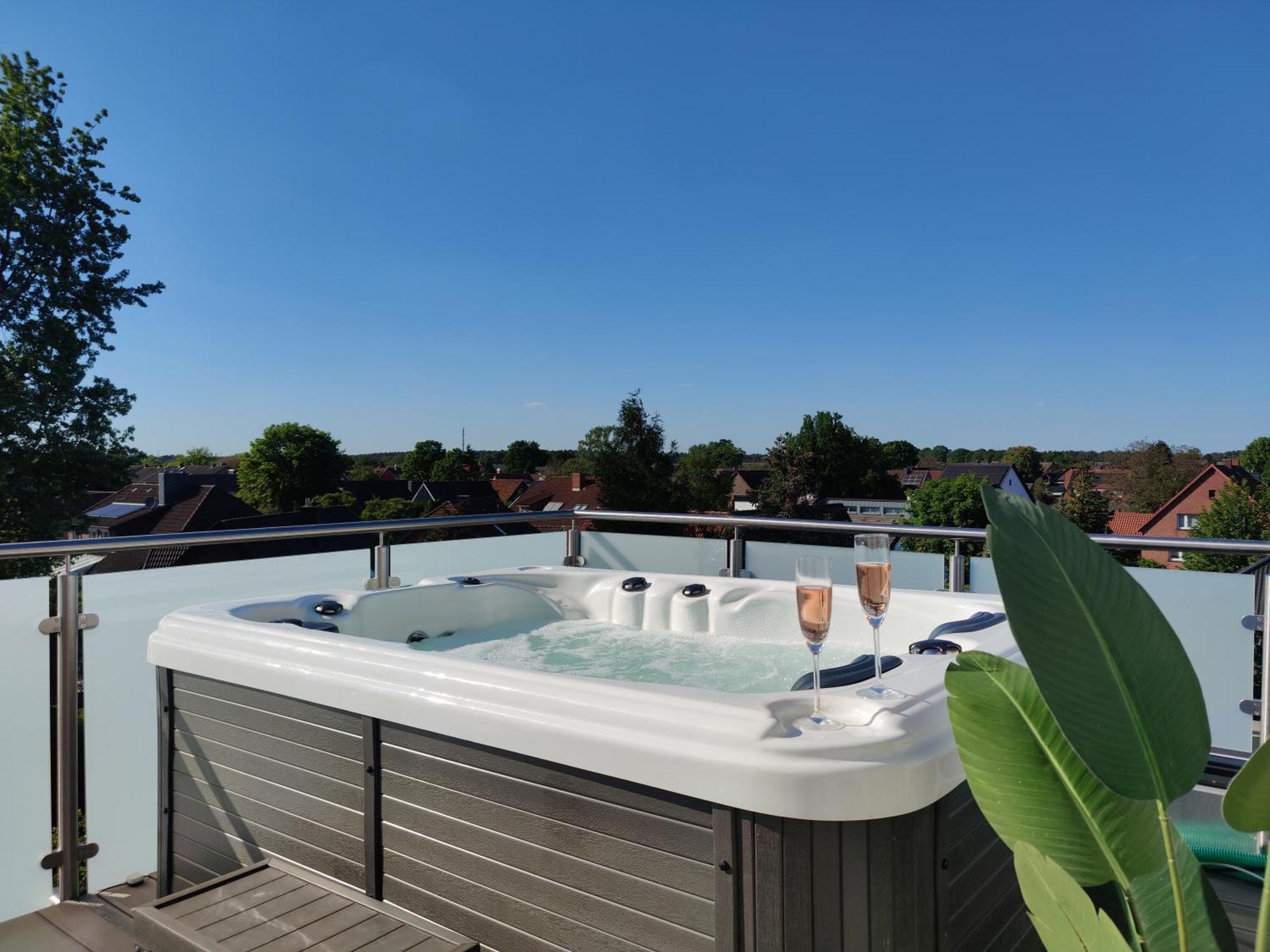Penthouse Mit Whirlpool Im Herzen Von Niedersachsen Burgwedel  Extérieur photo