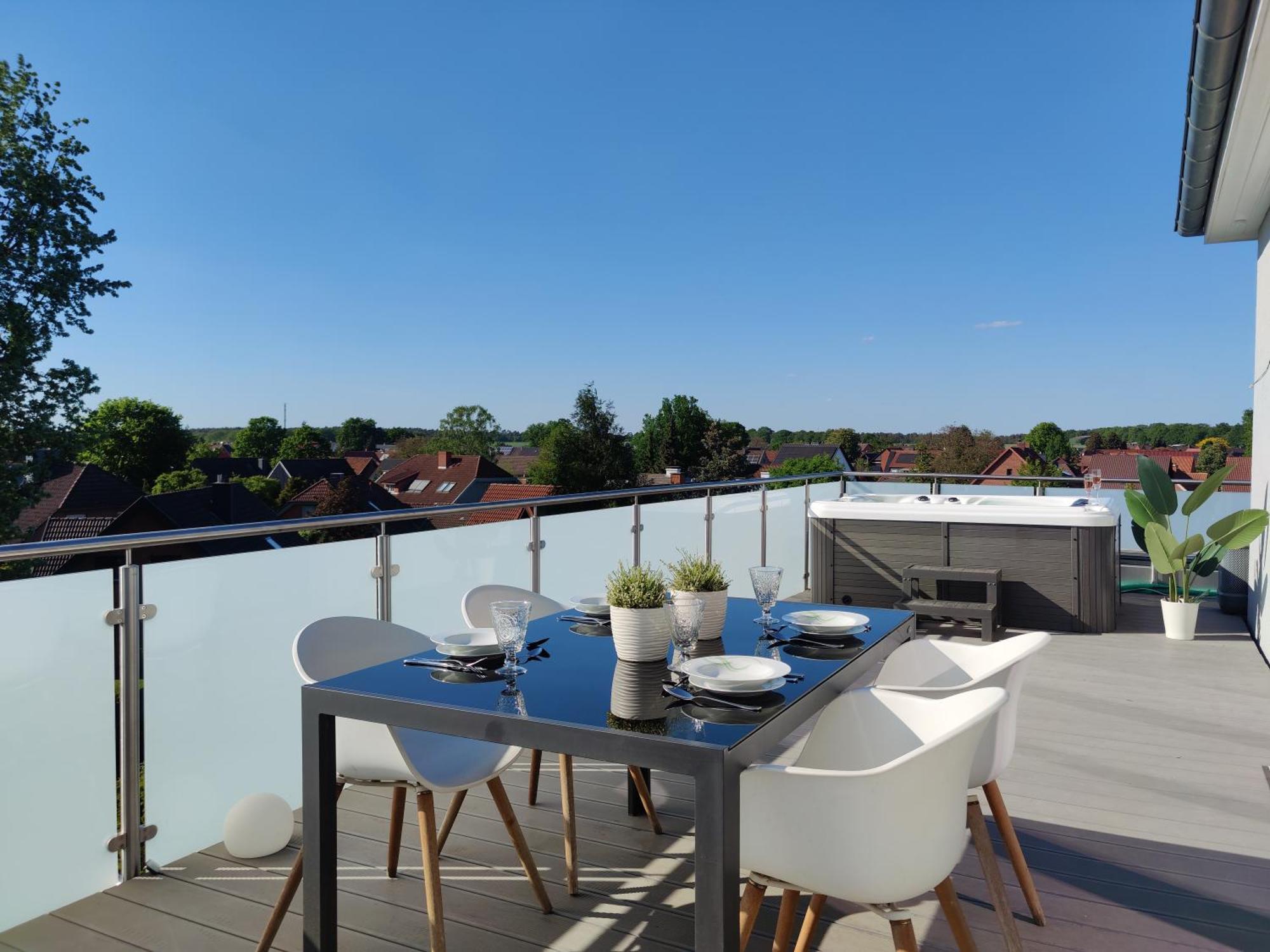 Penthouse Mit Whirlpool Im Herzen Von Niedersachsen Burgwedel  Extérieur photo